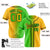 Custom Green Yellow Gradient Style Authentic Baseball Jersey