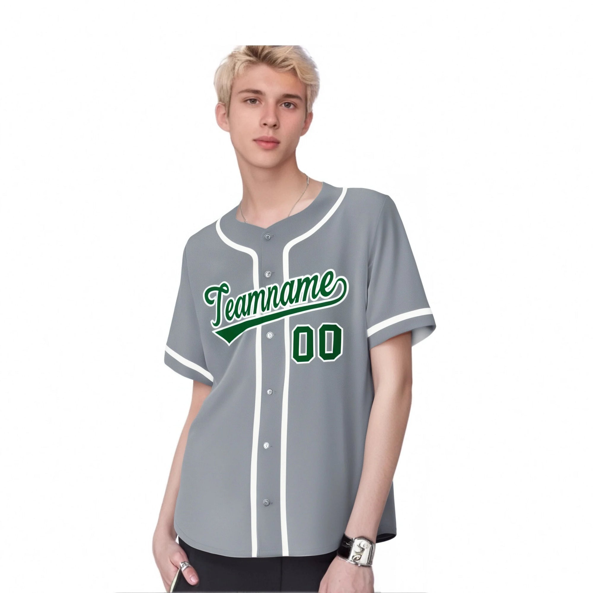 Custom Gray White Classic Style Authentic Baseball Jersey