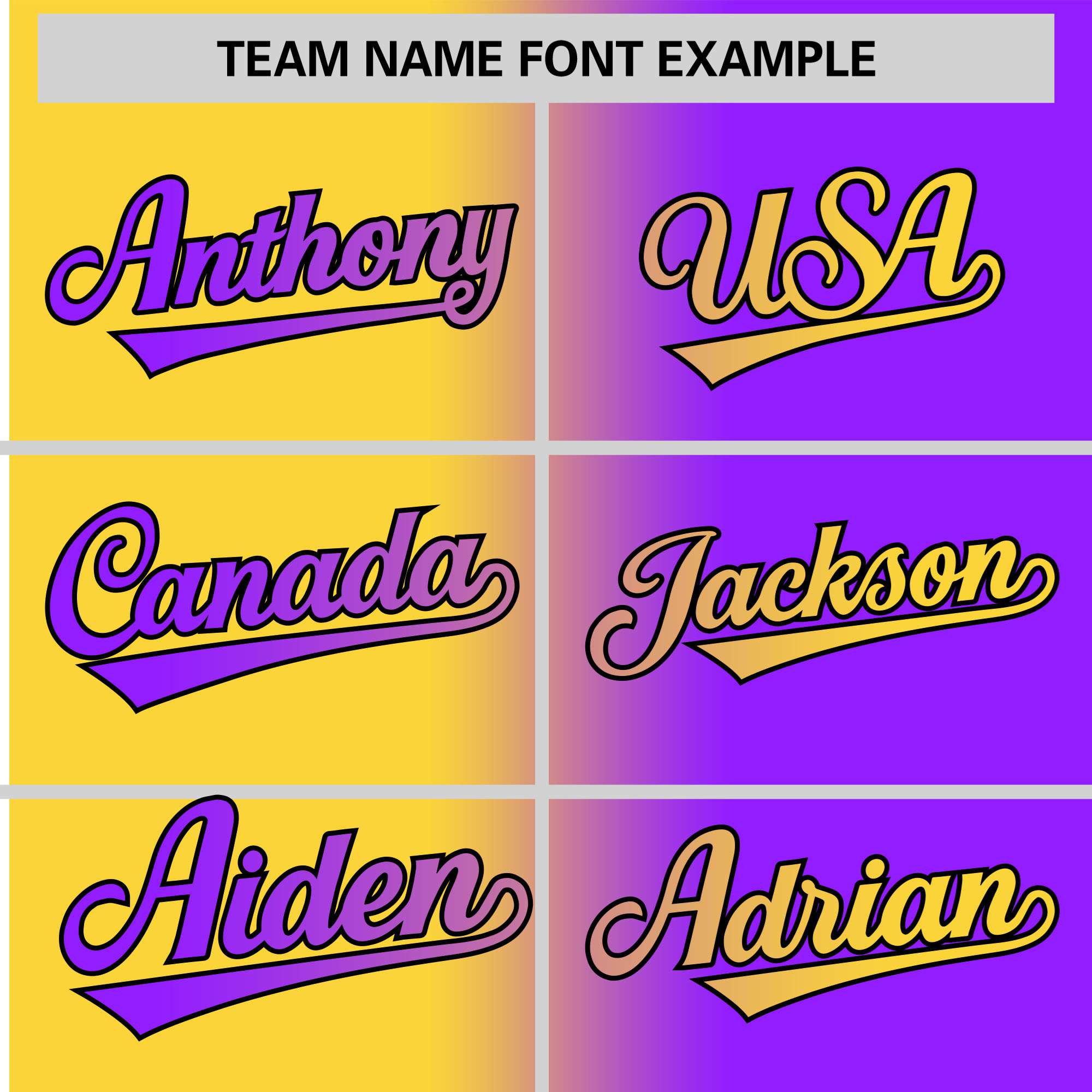 Custom Yellow Purple Gradient Style Authentic Baseball Jersey