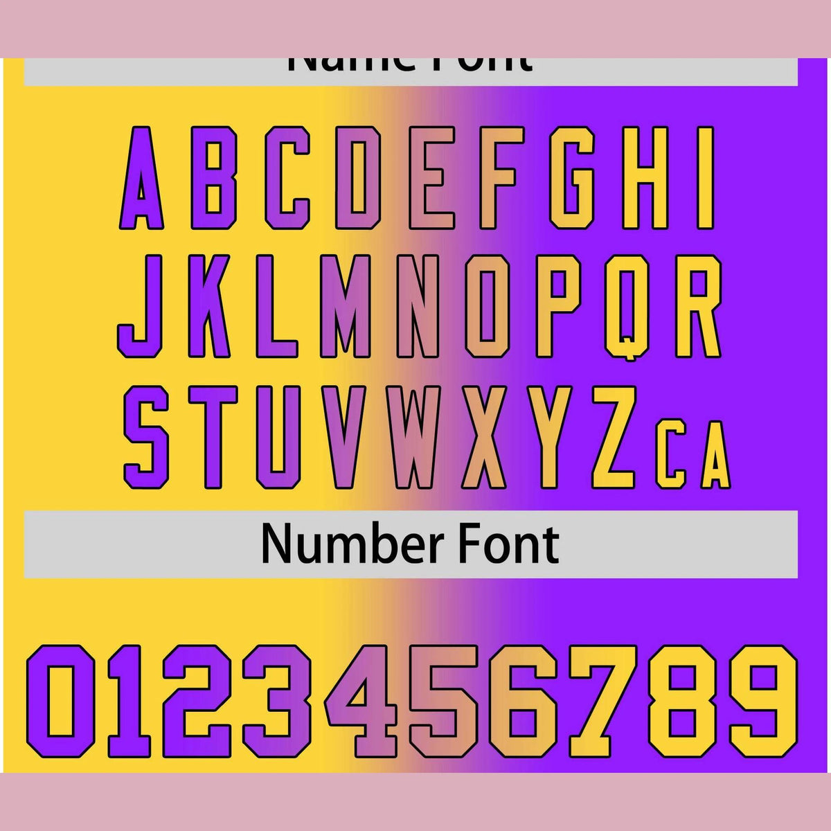 Custom Yellow Purple Gradient Style Authentic Baseball Jersey