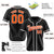 Custom Black Orange-White Classic Style Authentic Baseball Jersey