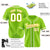 Custom Neon Green White Classic Style Authentic Baseball Jersey