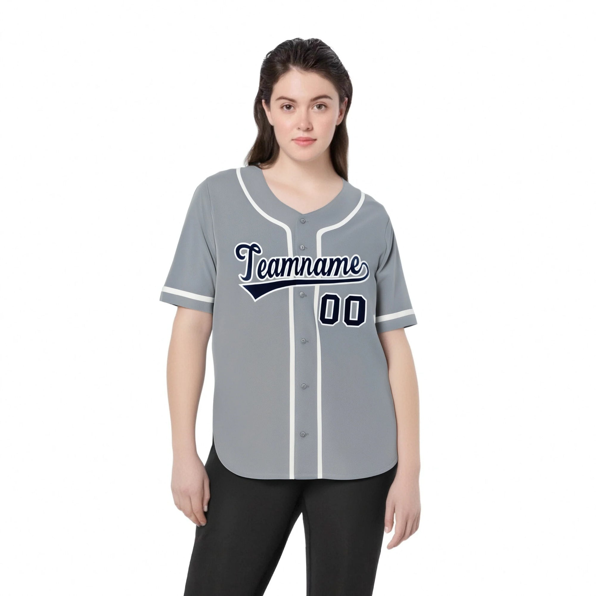 Custom Gray White Classic Style Authentic Baseball Jersey