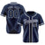 Custom Navy White Classic Style Authentic Baseball Jersey