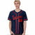 Custom Navy Red Classic Style Authentic Baseball Jersey