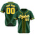 Custom Green Glod Classic Style Authentic Baseball Jersey