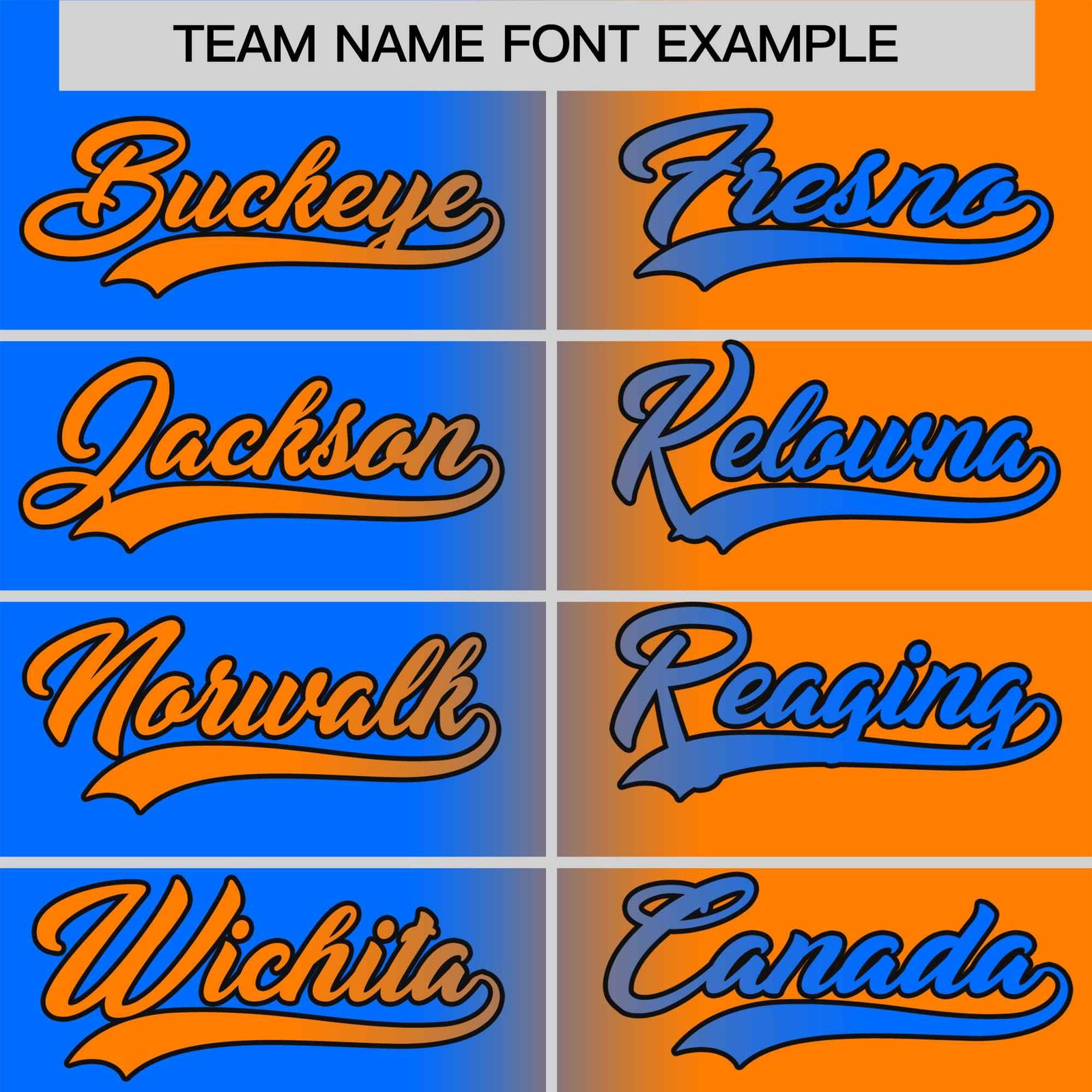Custom Orange Blue Gradient Style Authentic Baseball Jersey