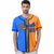 Custom Orange Blue Gradient Style Authentic Baseball Jersey