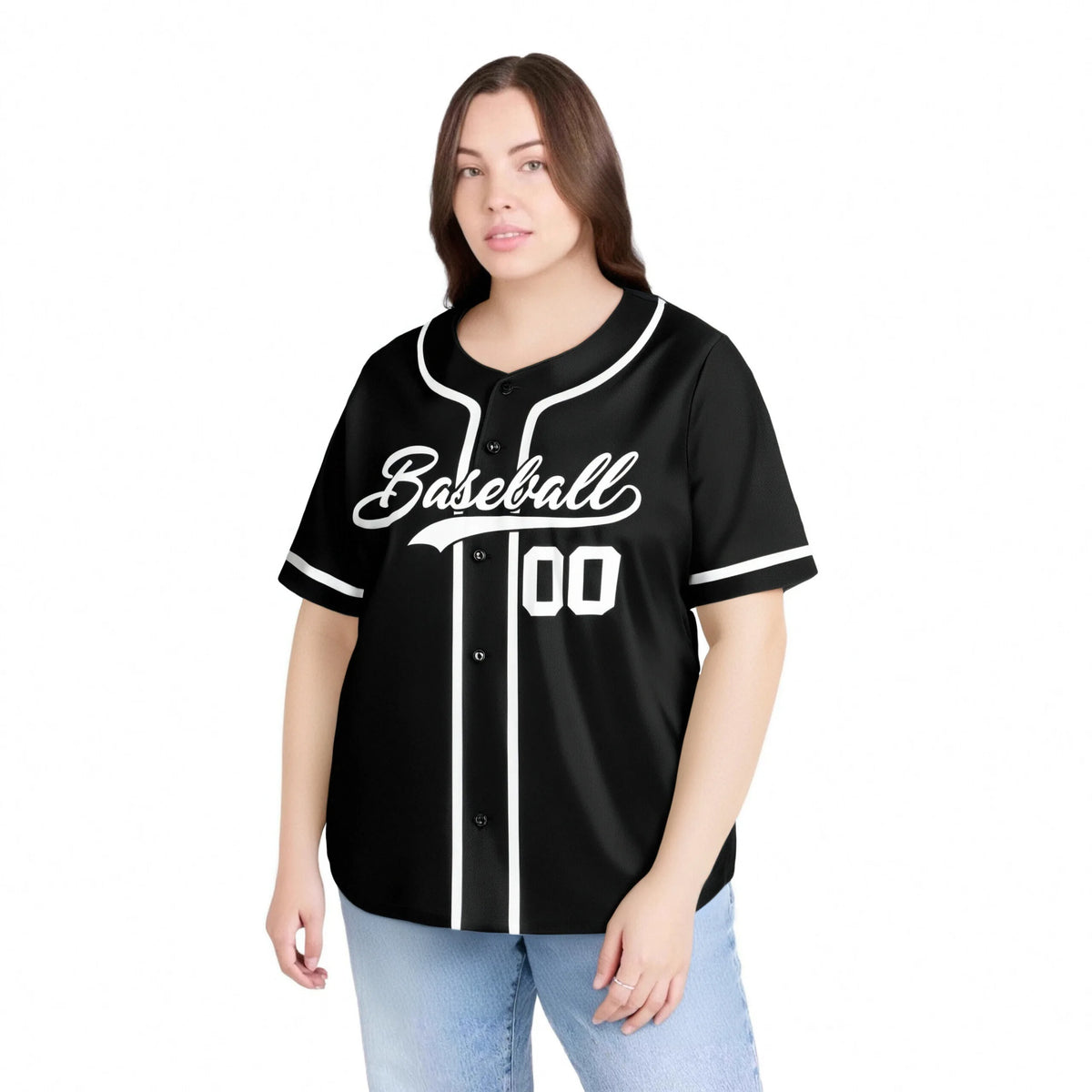 Custom Black White Classic Style Authentic Baseball Jersey