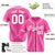 Custom Pink White Classic Style Authentic Baseball Jersey