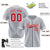 Custom Gray Red-White Classic Style Authentic Baseball Jersey