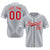 Custom Gray Red-White Classic Style Authentic Baseball Jersey