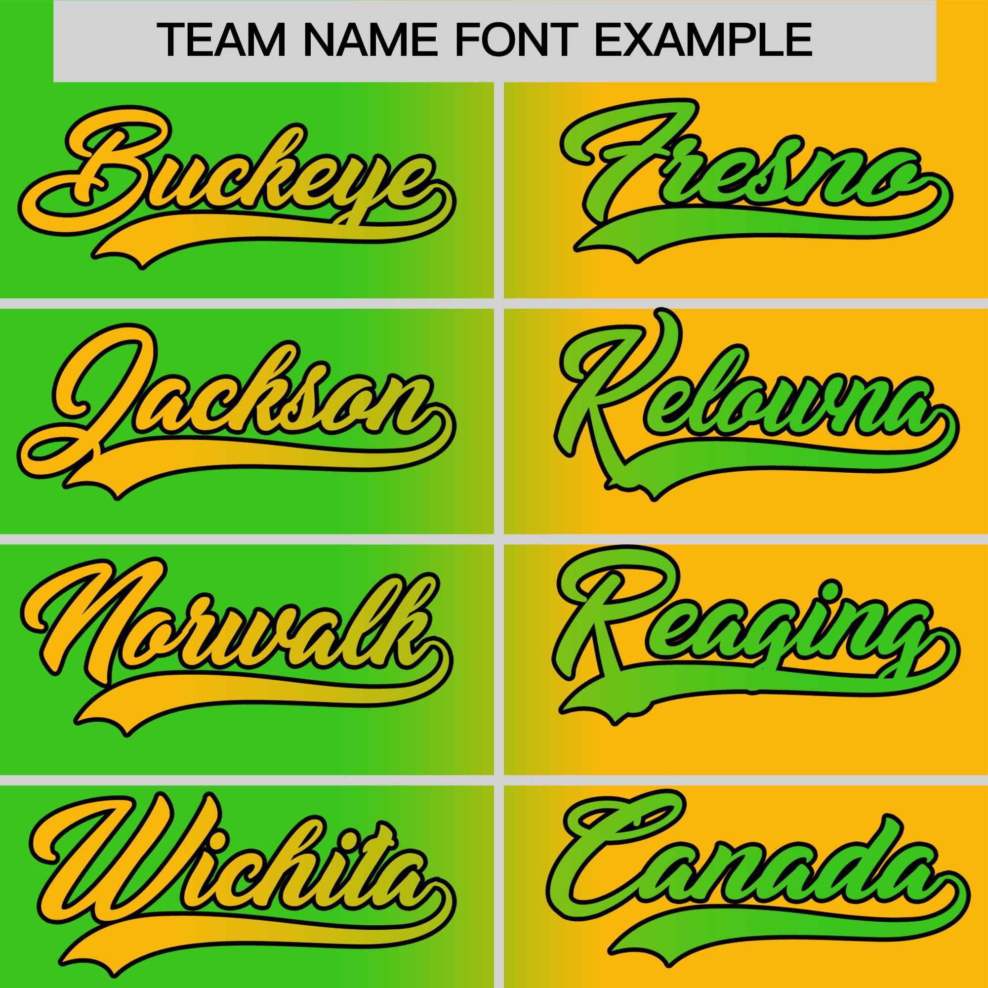 Custom Green Yellow Gradient Style Authentic Baseball Jersey