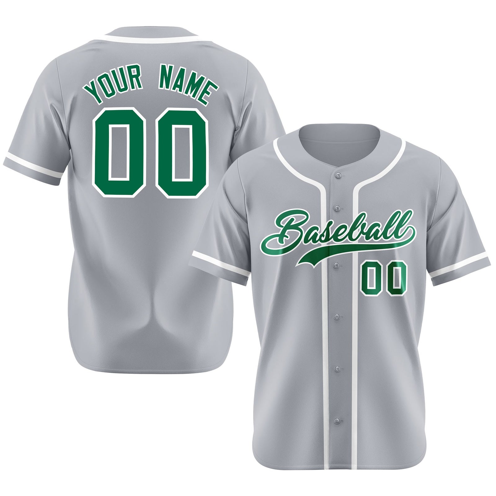 Custom Gray White Classic Style Authentic Baseball Jersey
