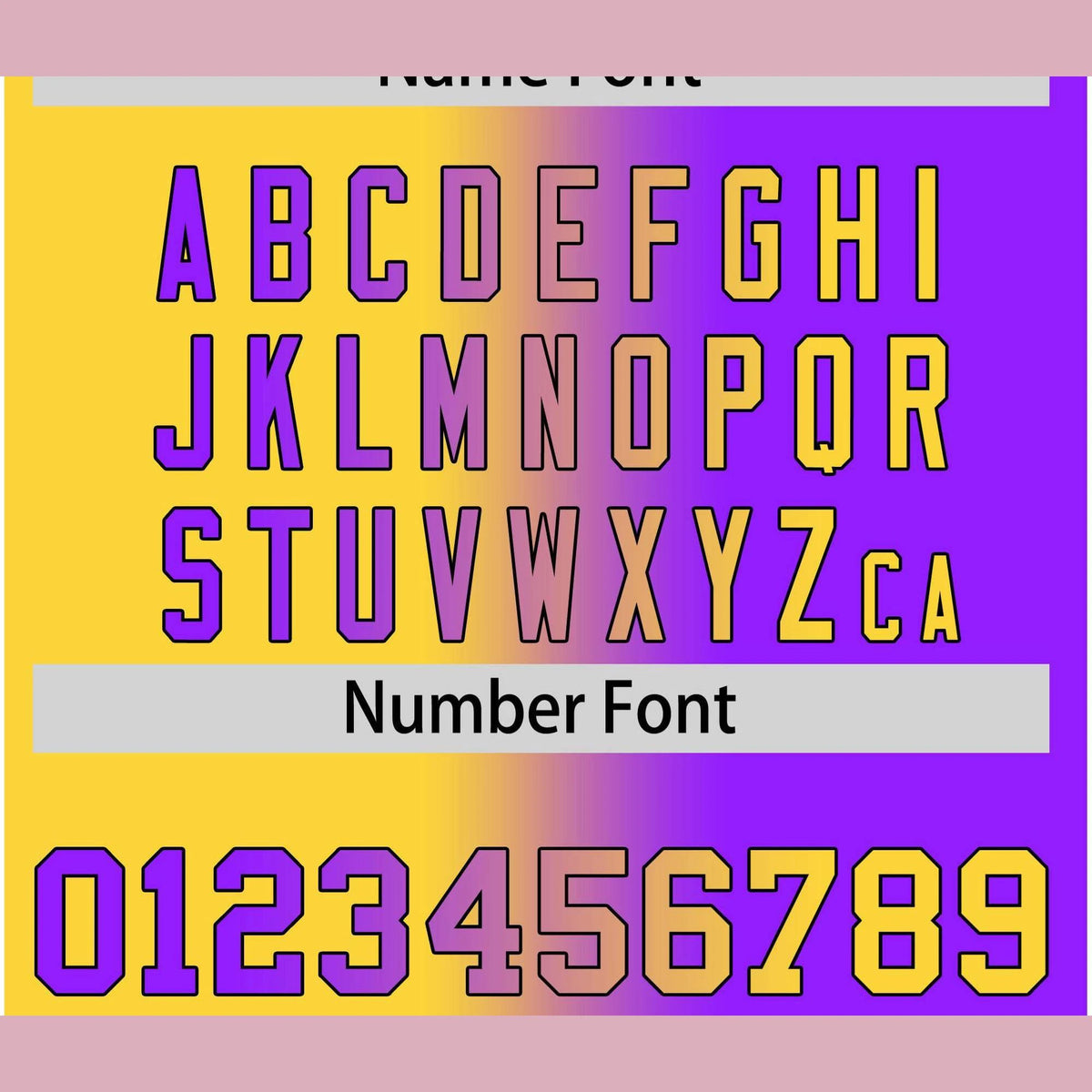 Custom Yellow Purple Gradient Style Authentic Baseball Jersey