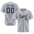 Custom Gray White Classic Style Authentic Baseball Jersey