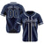 Custom Navy White Classic Style Authentic Baseball Jersey