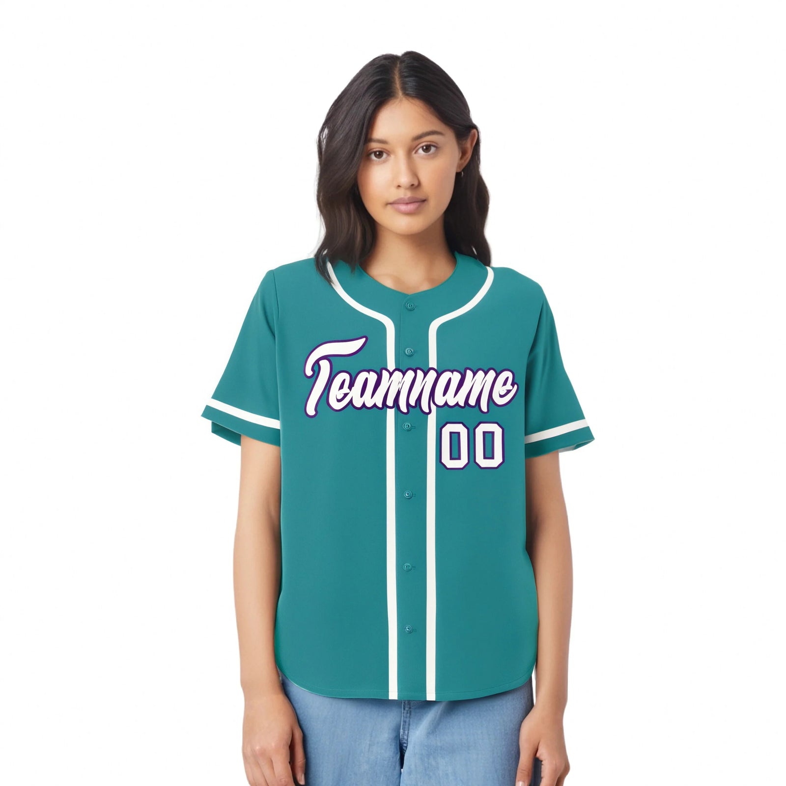 Custom Aqua White Classic Style Authentic Baseball Jersey
