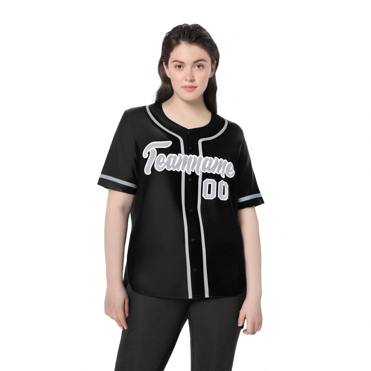 Custom Black Gray Classic Style Authentic Baseball Jersey