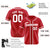 Custom Red White Classic Style Authentic Baseball Jersey