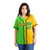 Custom Green Yellow Gradient Style Authentic Baseball Jersey