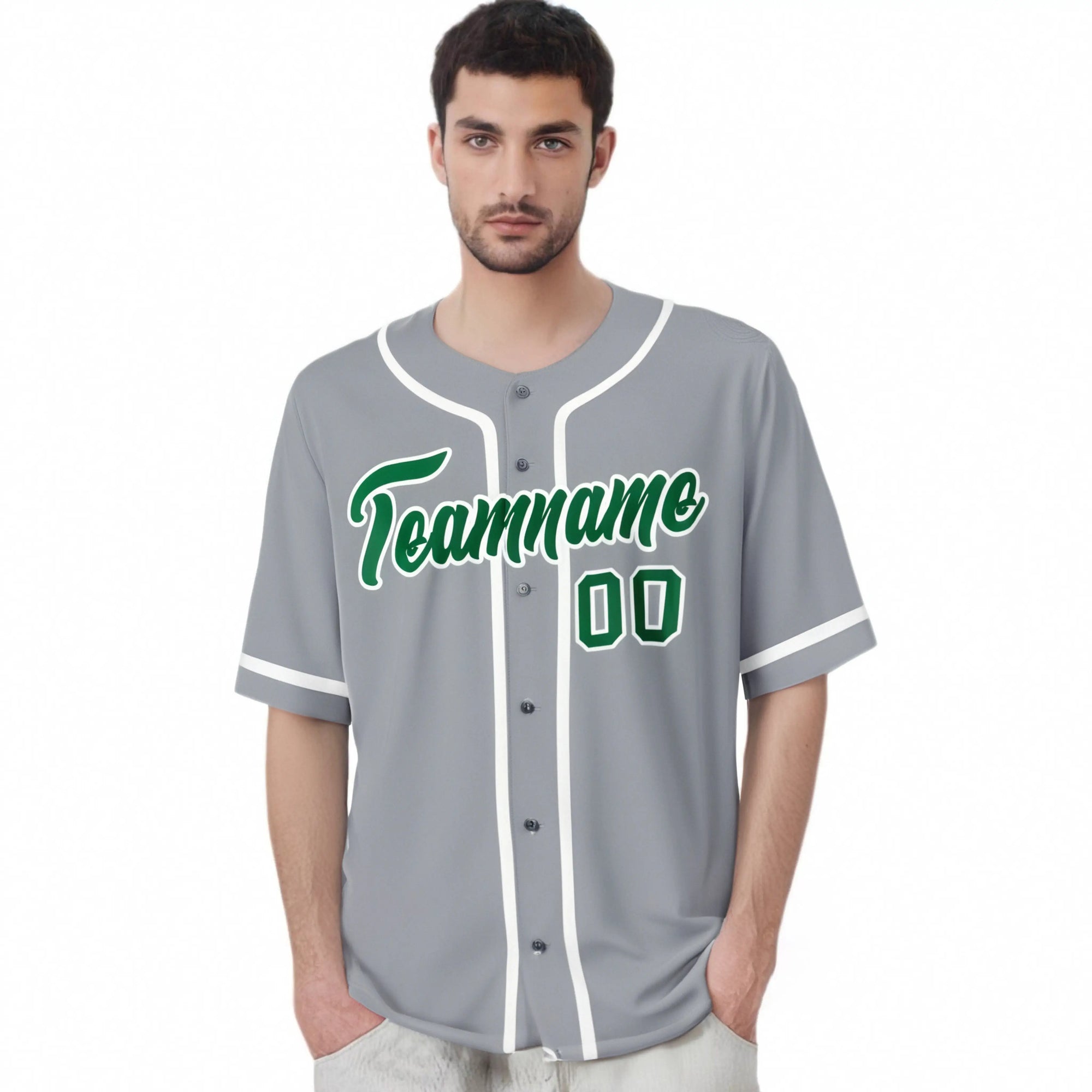 Custom Gray White Classic Style Authentic Baseball Jersey