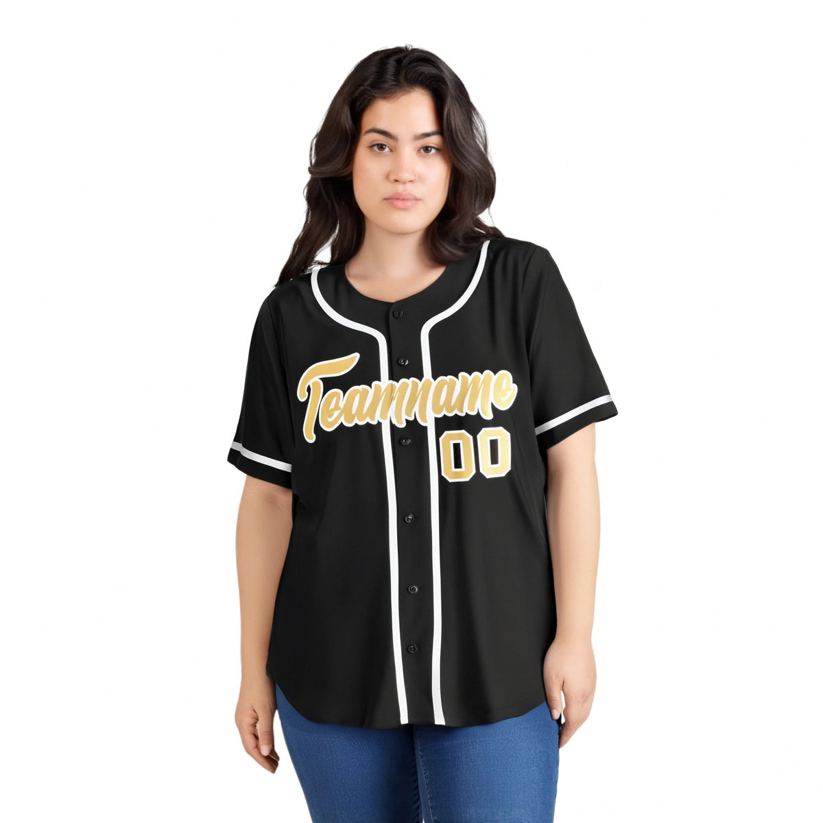 Custom Black White Classic Style Authentic Baseball Jersey