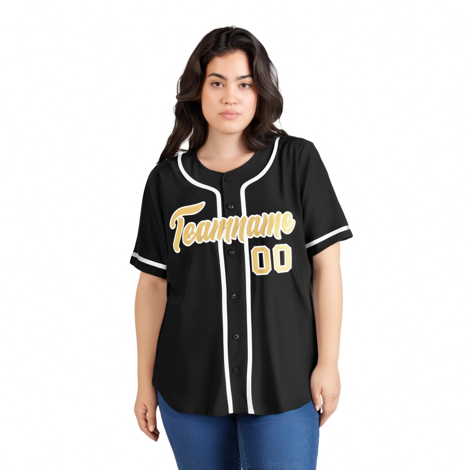 Custom Black White Classic Style Authentic Baseball Jersey