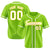 Custom Neon Green White Classic Style Authentic Baseball Jersey