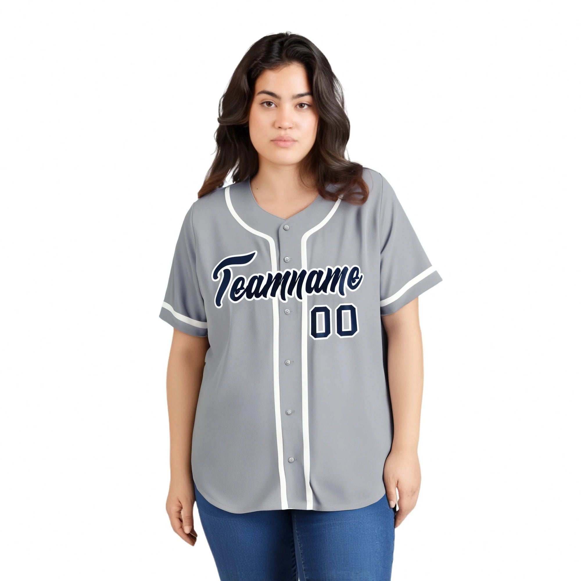 Custom Gray White Classic Style Authentic Baseball Jersey