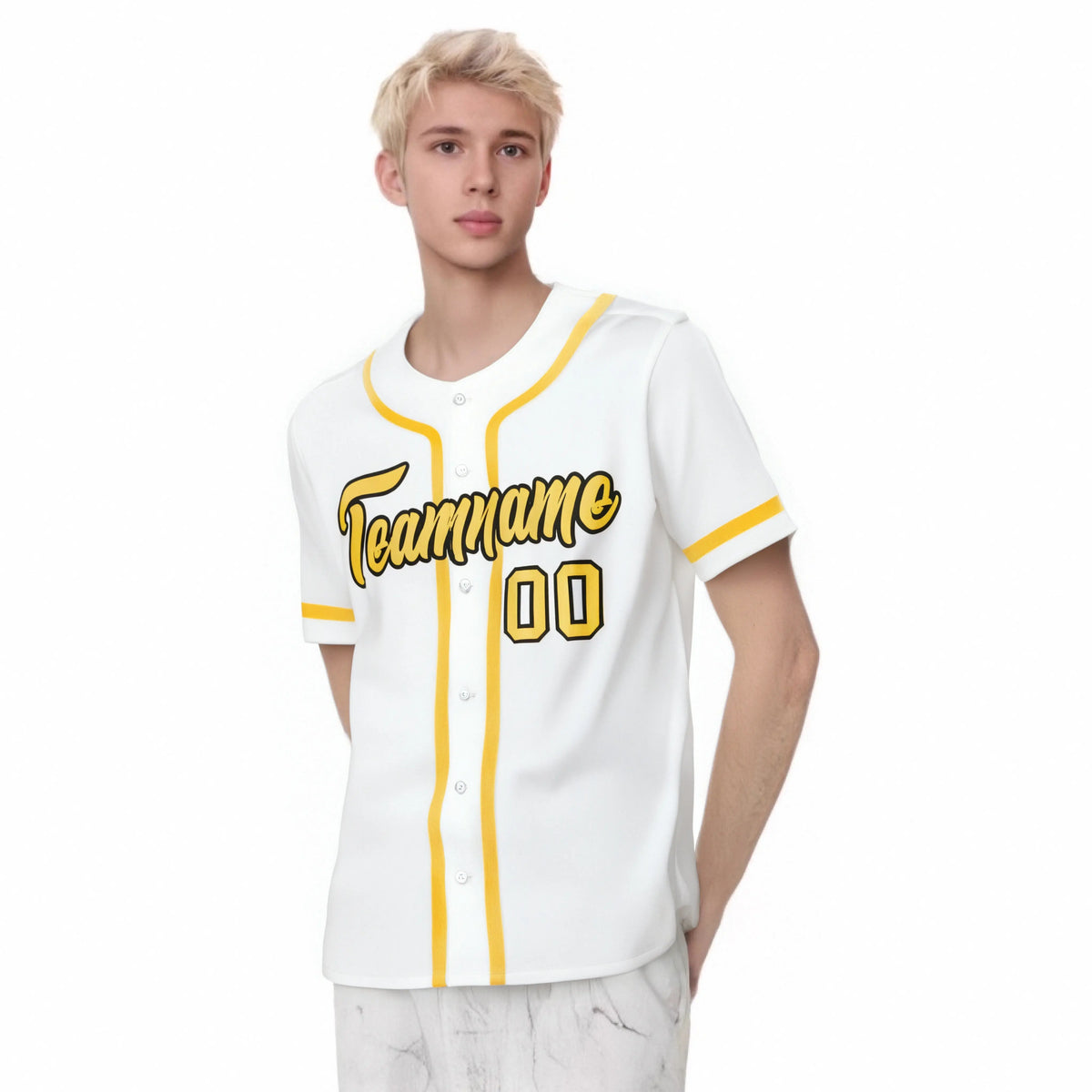 Custom White Khaki Classic Style Authentic Baseball Jersey