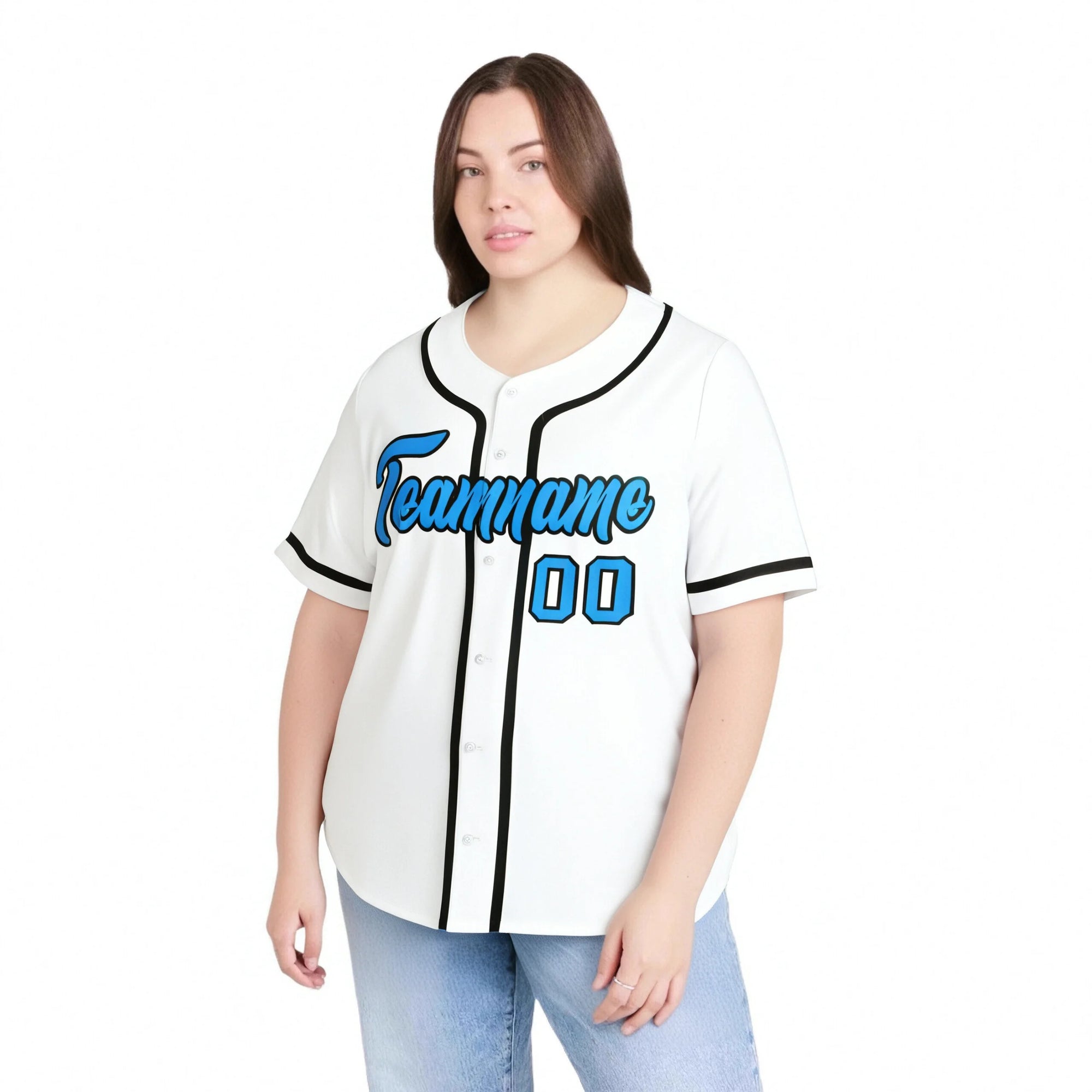 Custom White Black Classic Style Authentic Baseball Jersey