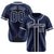 Custom Navy White Classic Style Authentic Baseball Jersey