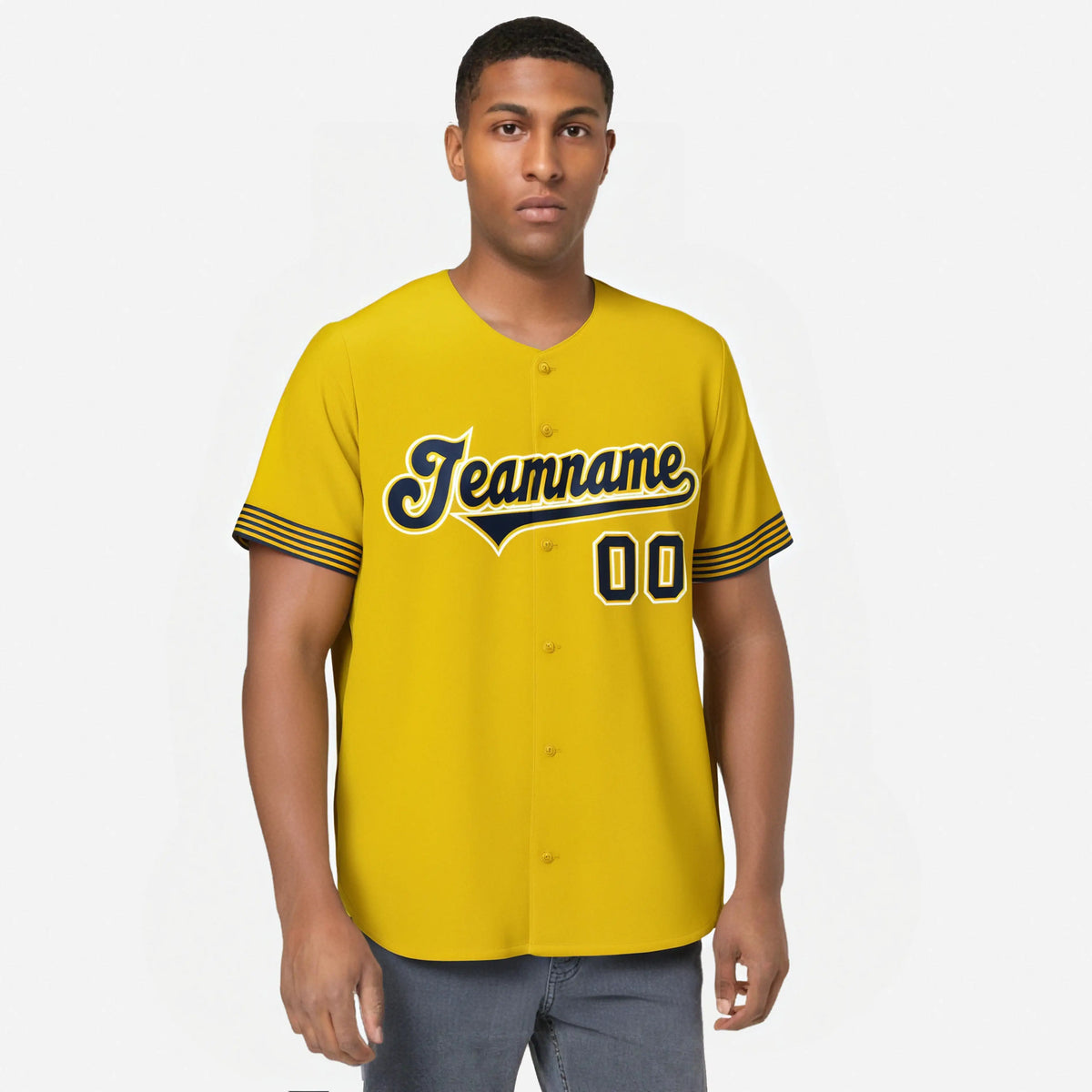 Custom Gold Purple-White Classic Style Authentic Baseball Jersey