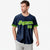 Custom Navy Neon Green-White Classic Style Authentic Baseball Jersey