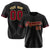 Custom Black Crimson-White Classic Style Authentic Baseball Jersey