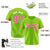 Custom Neon Green Pink-White Classic Style Authentic Baseball Jersey