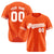 Custom Orange White Classic Style Authentic Baseball Jersey