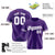 Custom Purple White Classic Style Authentic Baseball Jersey