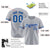 Custom Gray Royal Blue-White Classic Style Authentic Baseball Jersey