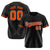 Custom Black Orange-White Classic Style Authentic Baseball Jersey