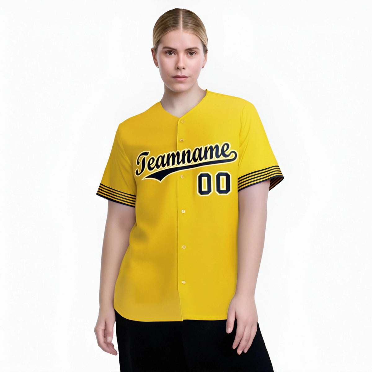 Custom Gold Purple-White Classic Style Authentic Baseball Jersey