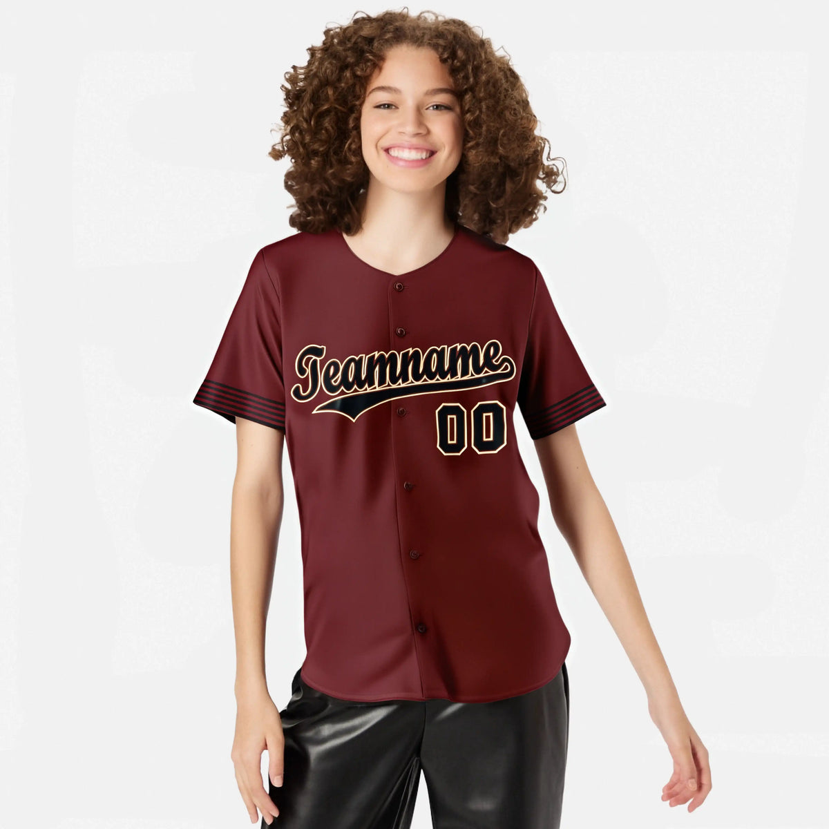 Custom Crimson Black-Old Gold Classic Style Authentic Baseball Jersey