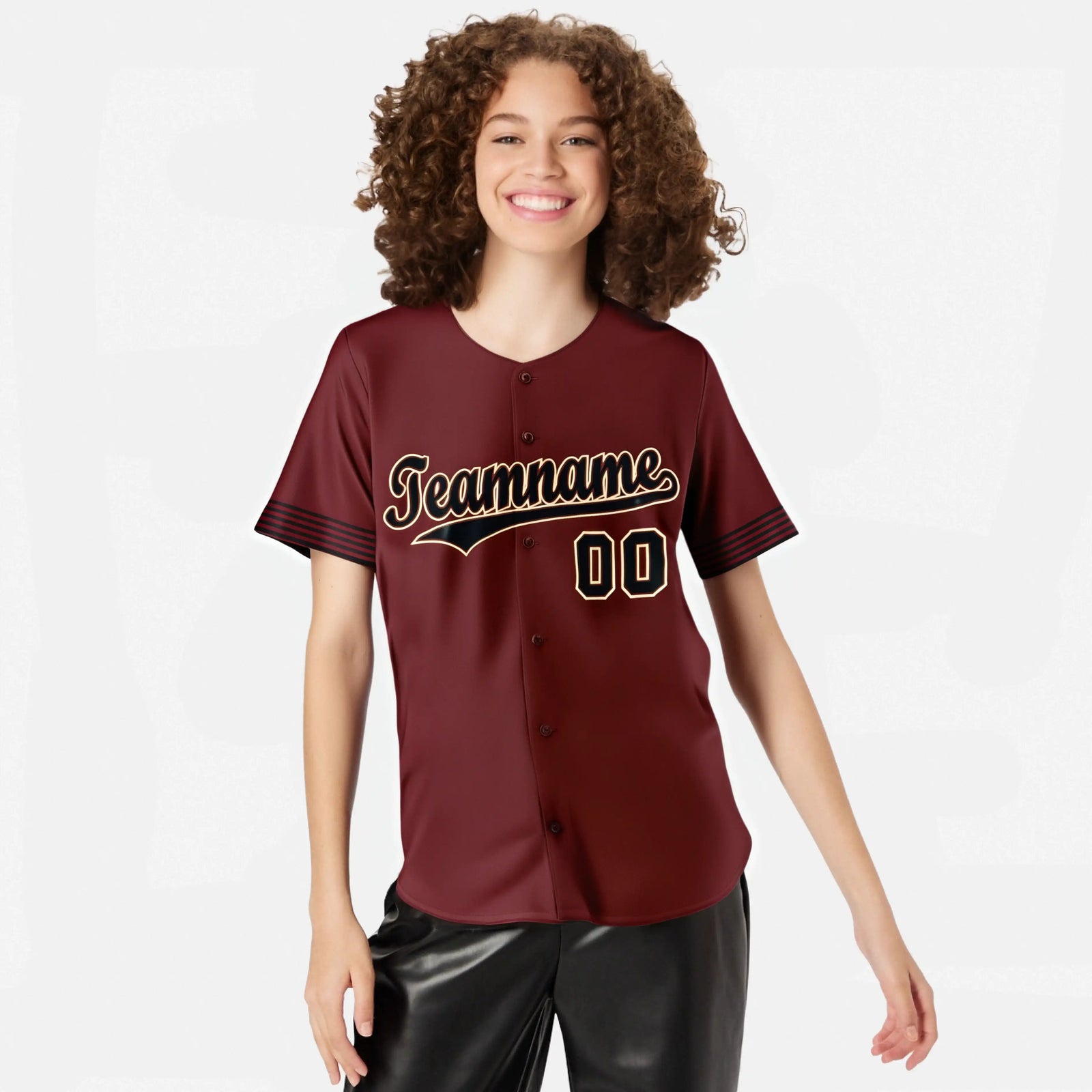 Custom Crimson Black-Old Gold Classic Style Authentic Baseball Jersey