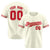 Custom Cream Red-White Classic Style Authentic Baseball Jersey