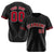 Custom Black Red-White Classic Style Authentic Baseball Jersey