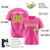 Custom Pink Neon Green-White Classic Style Authentic Baseball Jersey