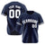 Custom Navy White Classic Style Authentic Baseball Jersey