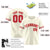 Custom Cream Red-White Classic Style Authentic Baseball Jersey