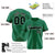 Custom Kelly Green Black-White Classic Style Authentic Baseball Jersey